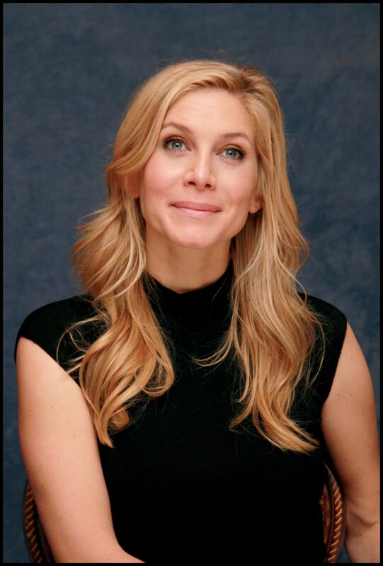 woman with blonde hair smiling