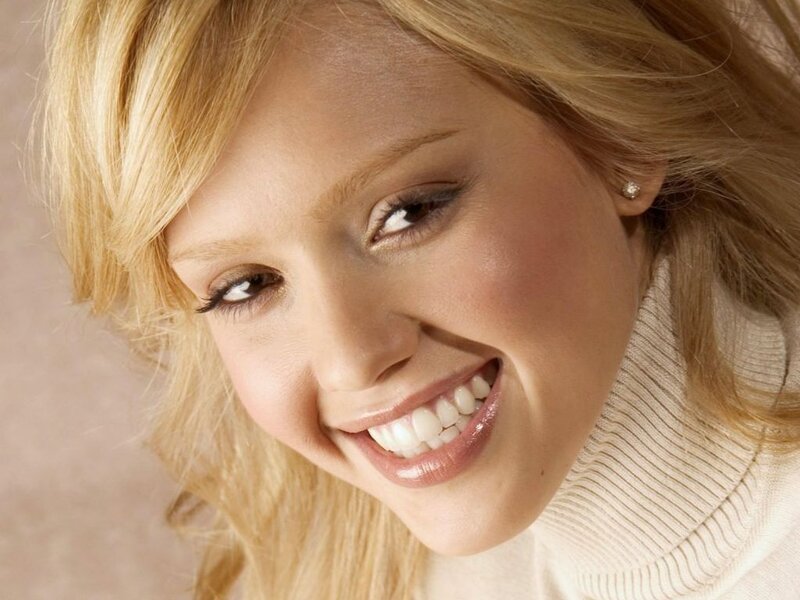 Woman with Blonde Hair — Smiling, Photograph, Blonde Hair, Turtleneck