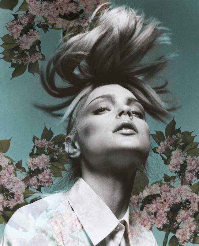 Woman with Blonde Hair — Teal, Dreamy