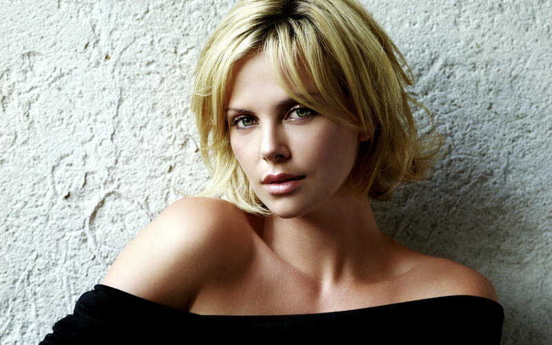 Woman with Blonde Hair — Wall, Black