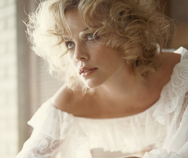 Woman with Blonde Hair — White, Calm, Morning