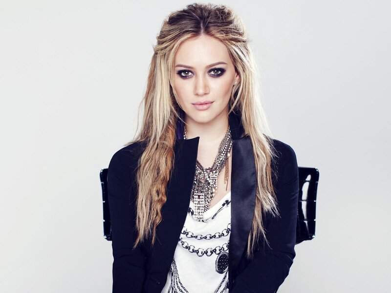 Woman with Blonde Hair — White, Confident, Photograph, Blonde Hair, Black Blazer, Necklace