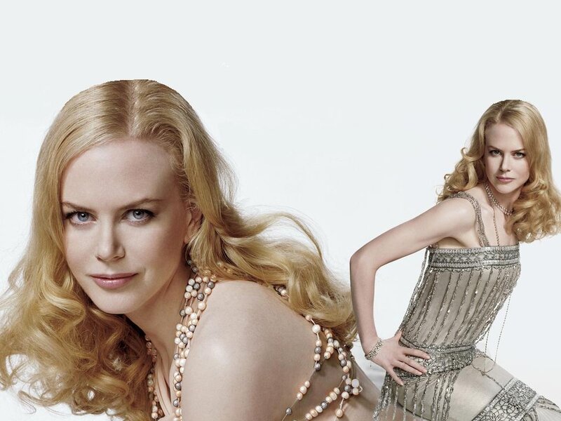 Woman with Blonde Hair — White, Confident, Photograph, Dress, Necklace