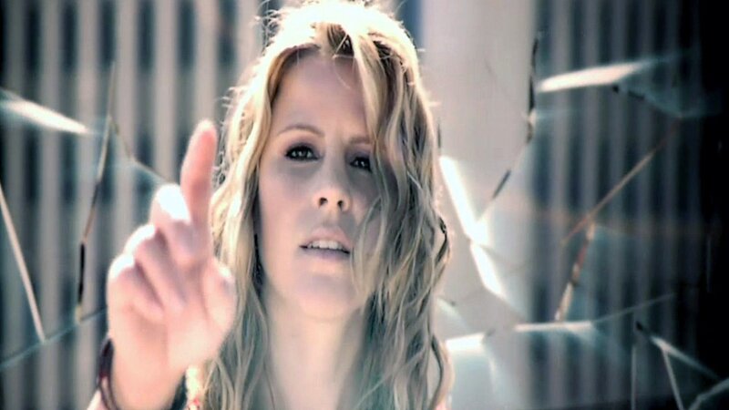 Woman with Blonde Hair — White, Dramatic, Photograph, Hand