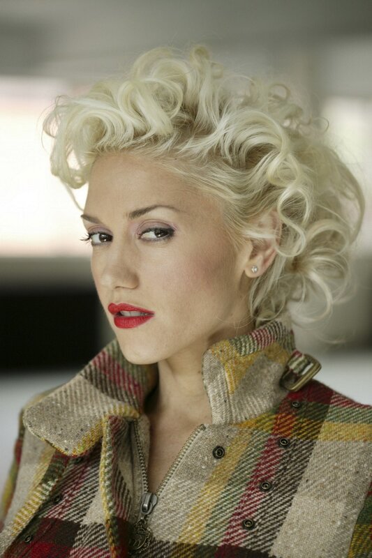 Woman with Blonde Hair — White, Dramatic, Photograph, Plaid Jacket