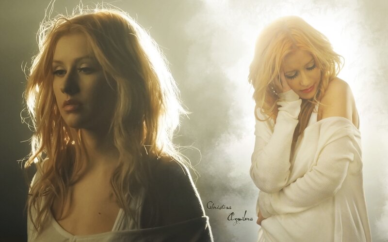 Woman with Blonde Hair — White, Dramatic, Photograph, Smoke