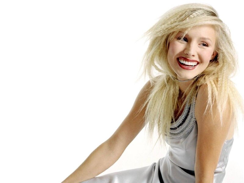 Woman with Blonde Hair — White, Happy, Photograph, Blonde Hair, Silver Dress