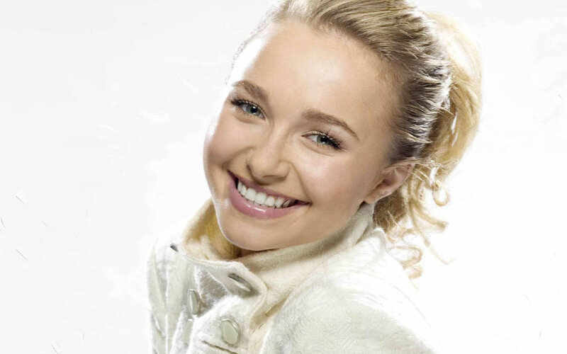 Woman with Blonde Hair — White, Happy, Photograph, Blonde Hair, White Jacket, Smile, Blond