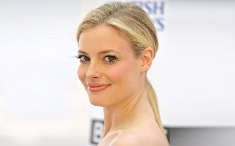 Woman with Blonde Hair — White, Neutral, Photograph, Blonde Hair, Makeup, Smile