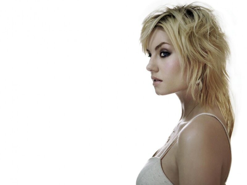 Woman with Blonde Hair — White, Neutral, Photograph, Blonde Hair, White Background, Tank Top