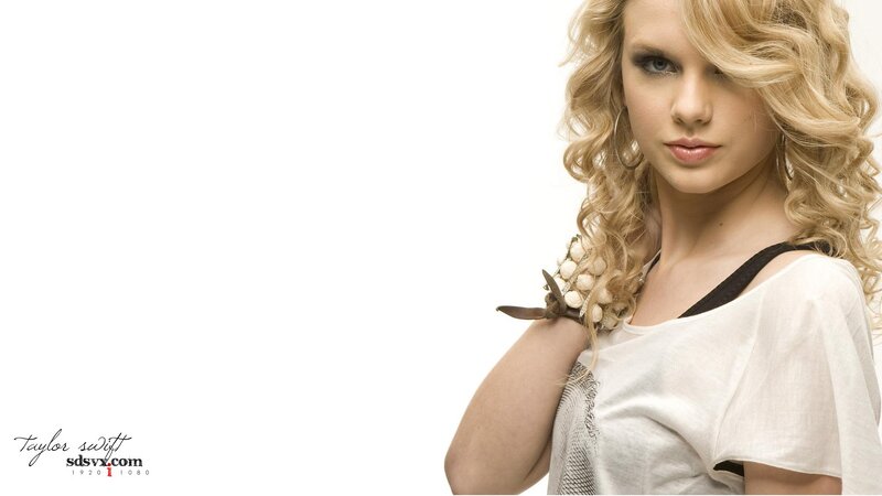 Woman with Blonde Hair — White, Neutral, Photograph, Blonde Hair, White Shirt, Hoop Earring