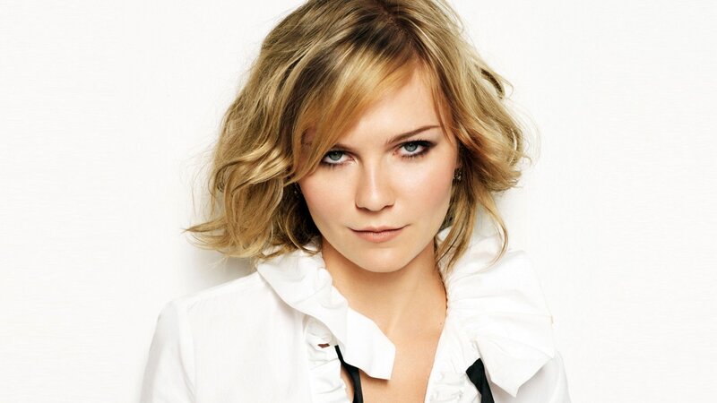 Woman with Blonde Hair — White, Neutral, Photograph, White Shirt, Blonde Hair, Blue Eyes, Black