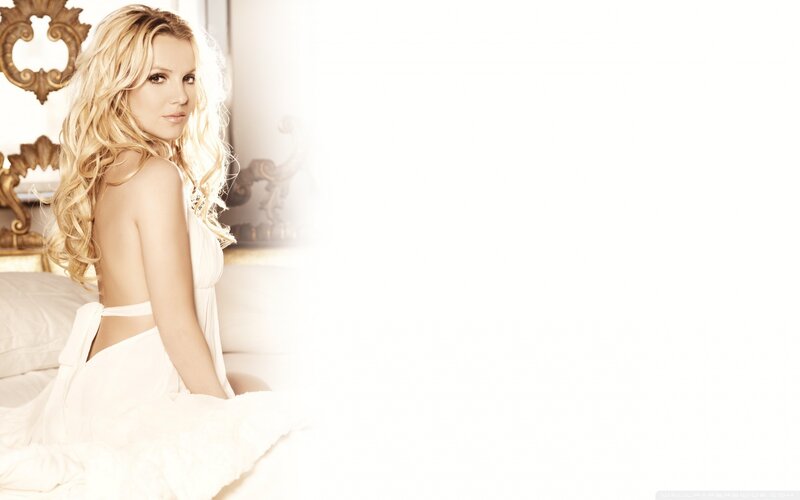 Woman with Blonde Hair — White, Serene, Photograph, Bed