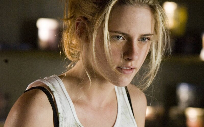 Woman with Blonde Hair — White, Serious, Photograph, Tank Top