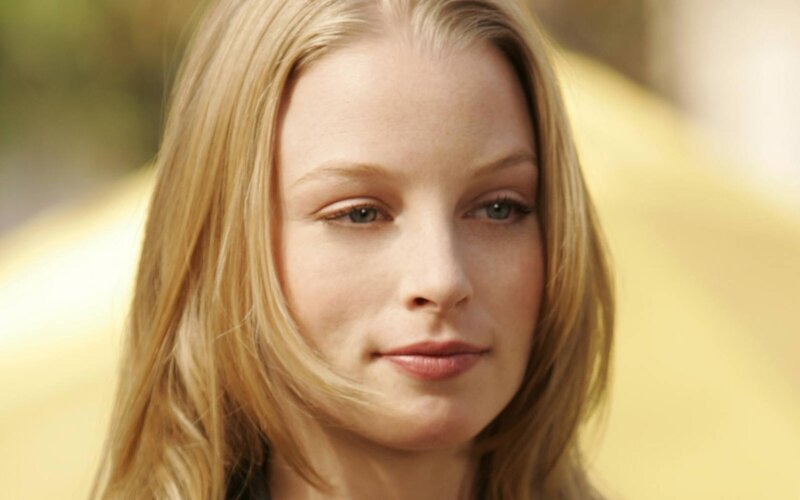 Woman with Blonde Hair — Yellow, Calm, Photograph, Blonde Hair, Blue Eyes