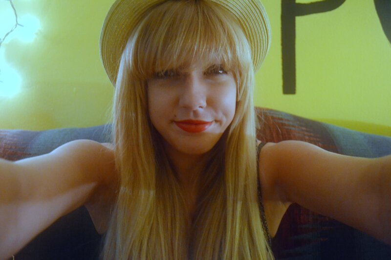 Woman with Blonde Hair — Yellow, Casual