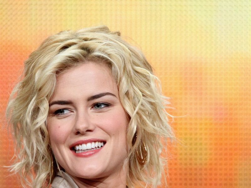 Woman with Blonde Hair — Yellow, Happy