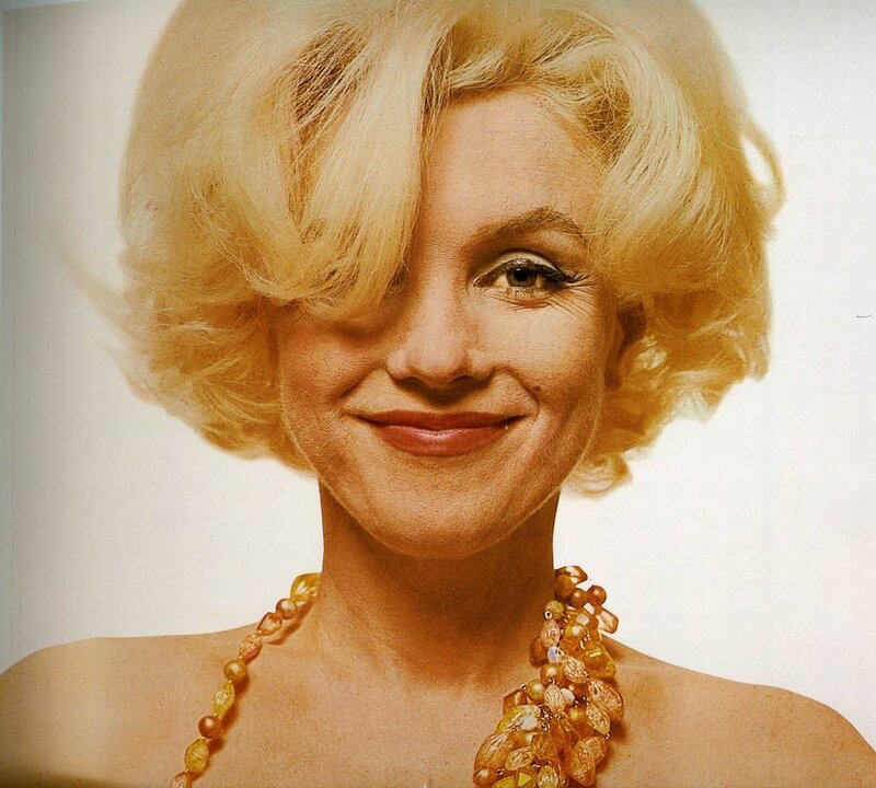 Woman with Blonde Hair — Yellow, Neutral, Photograph, Necklace, Blonde Hair