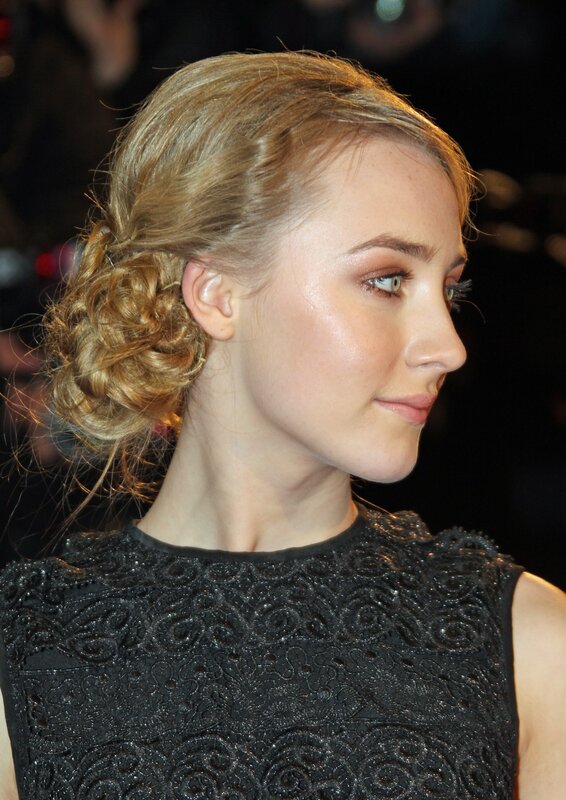 woman with blonde updo