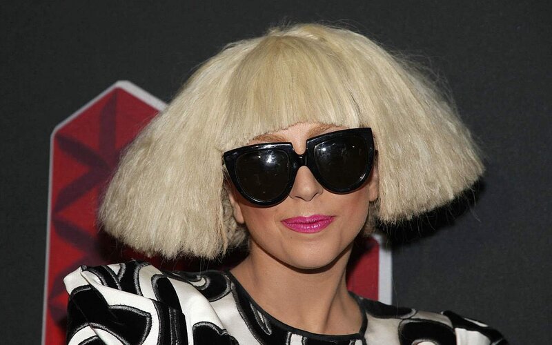 Woman with Blonde Wig — Black