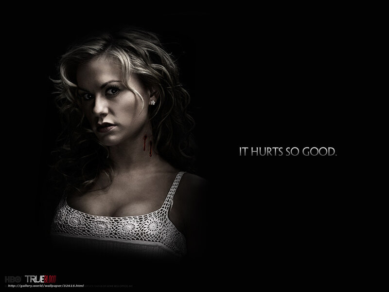 Woman with Blood on Neck — Black, Dramatic, Night