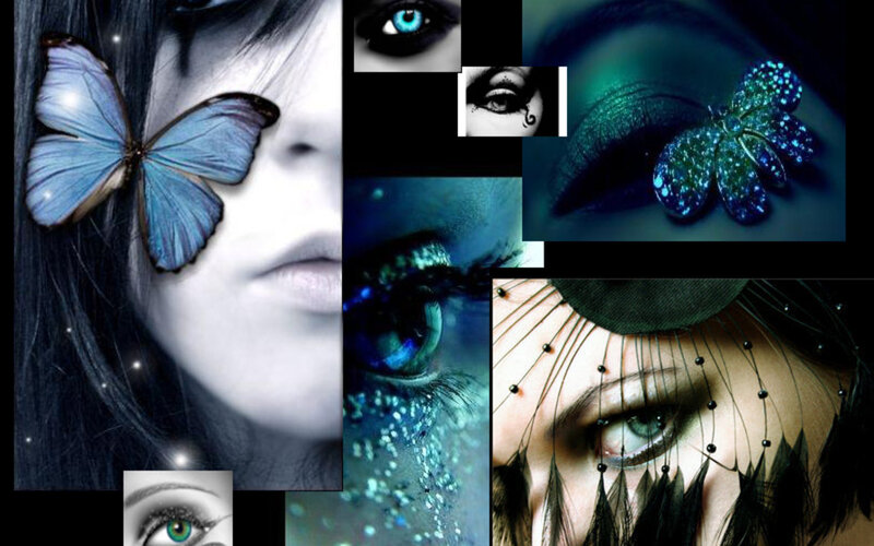 Woman with Blue Butterfly — Dreamy