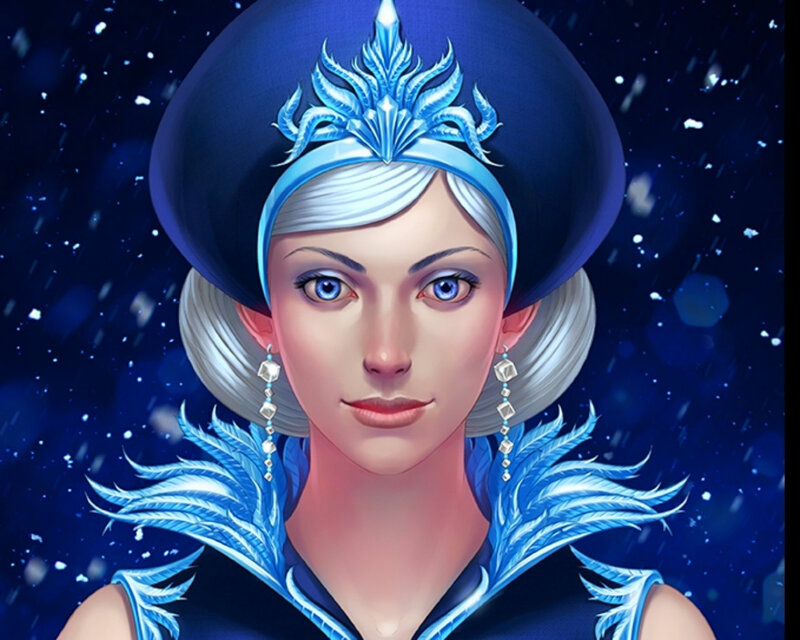 Woman with Blue Crown