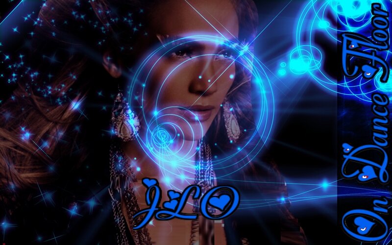 Woman with Blue Effects