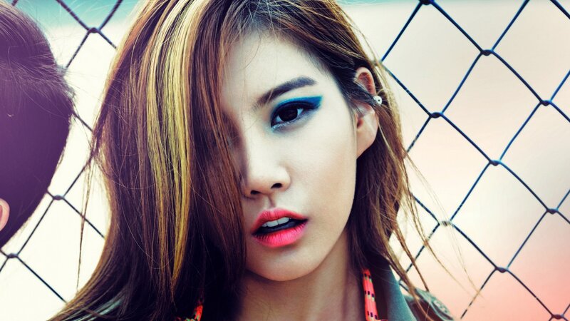woman with blue eyeliner