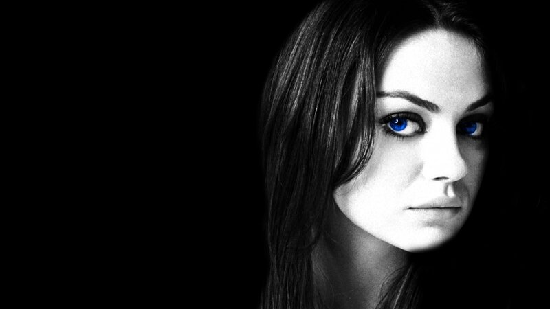 woman with blue eyes