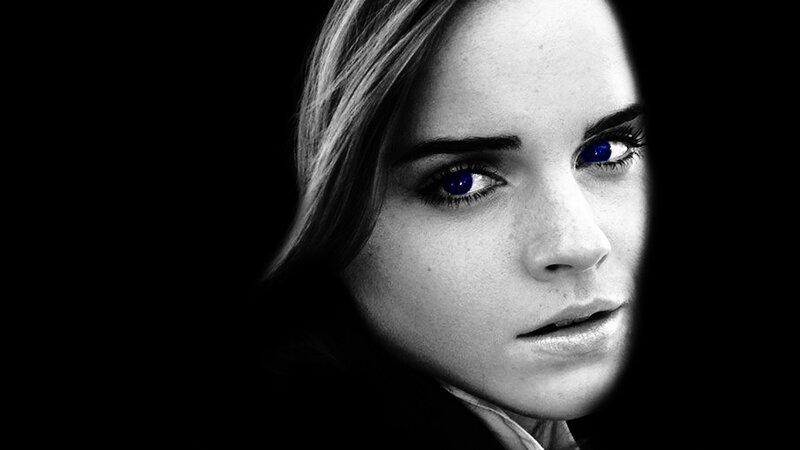 woman with blue eyes