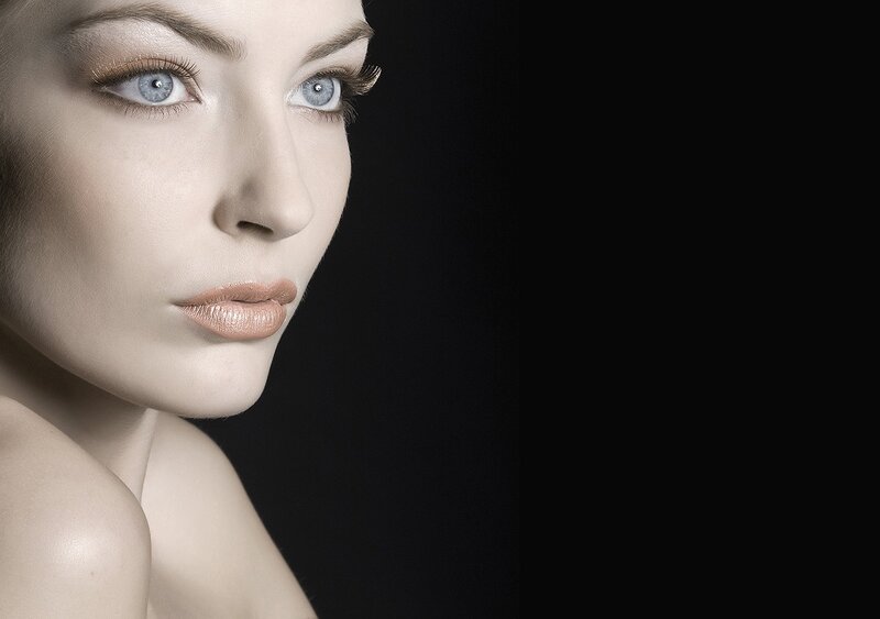 woman with blue eyes