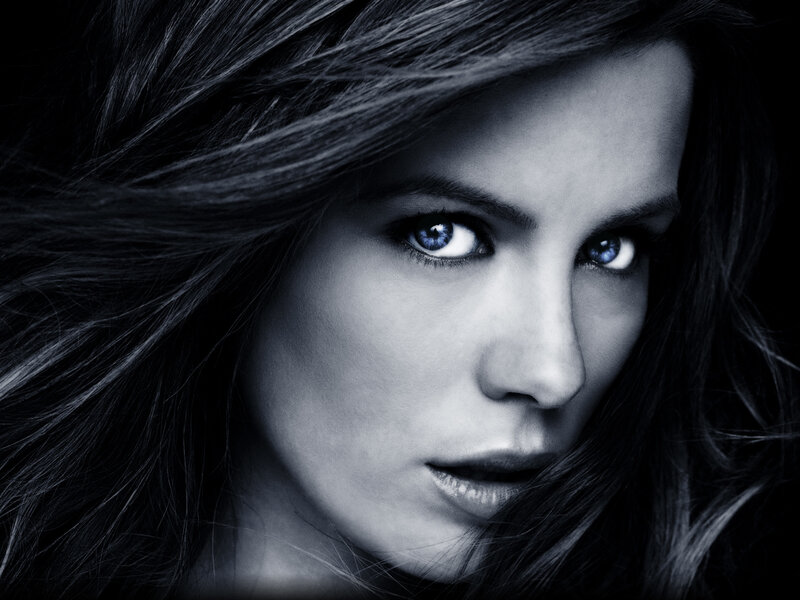 woman with blue eyes