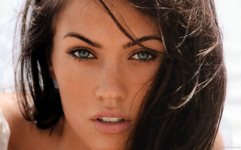 woman with blue eyes