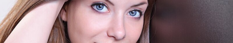 woman with blue eyes