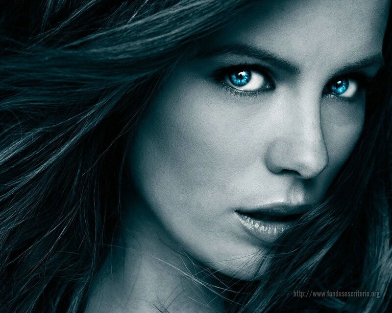 woman with blue eyes