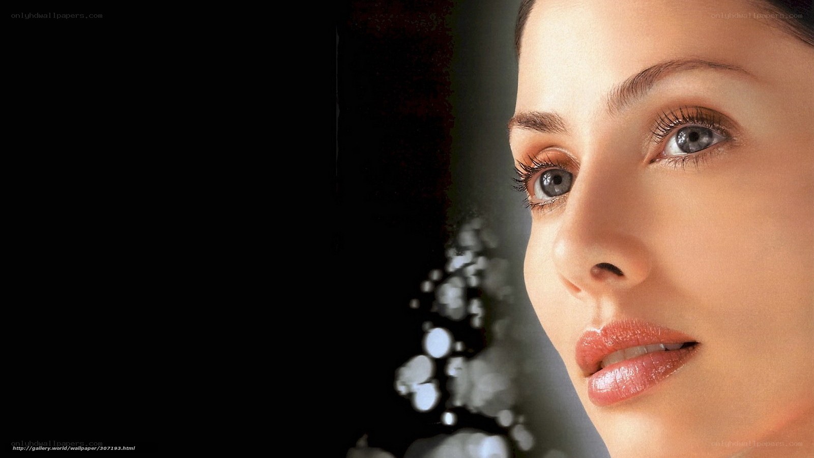 woman with blue eyes