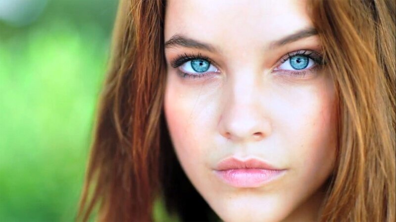 woman with blue eyes