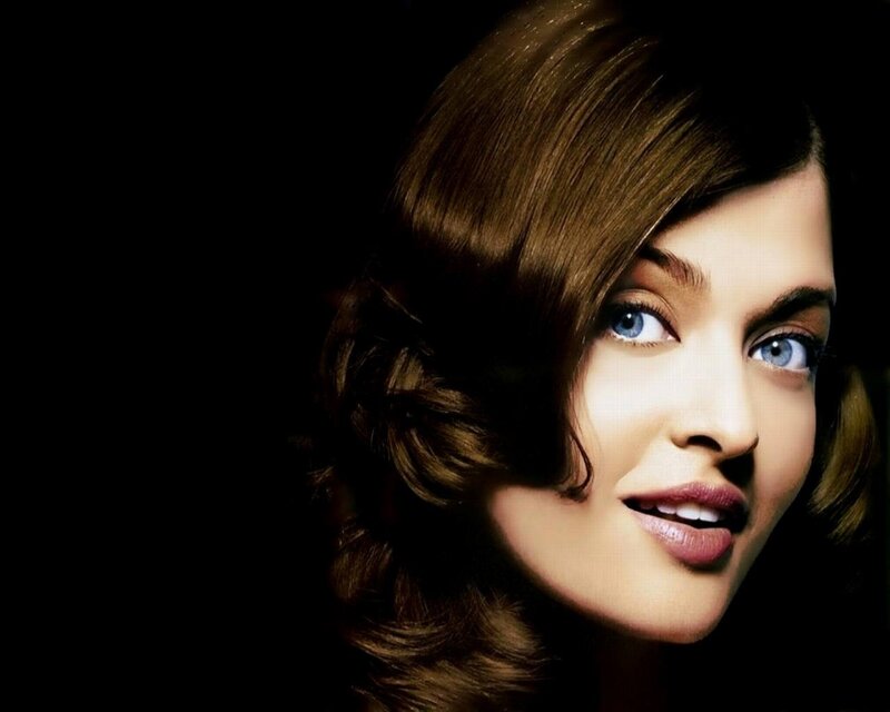 woman with blue eyes