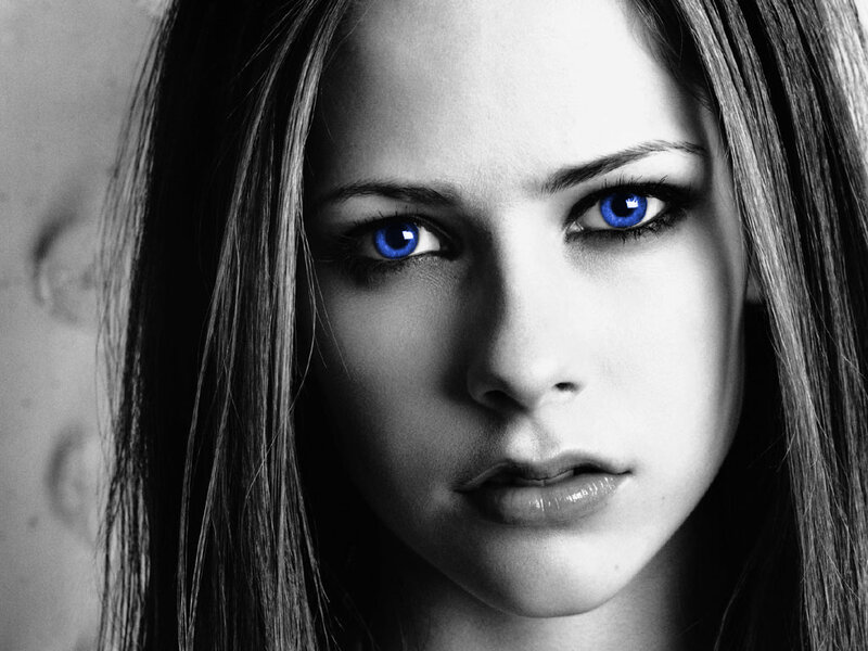 woman with blue eyes
