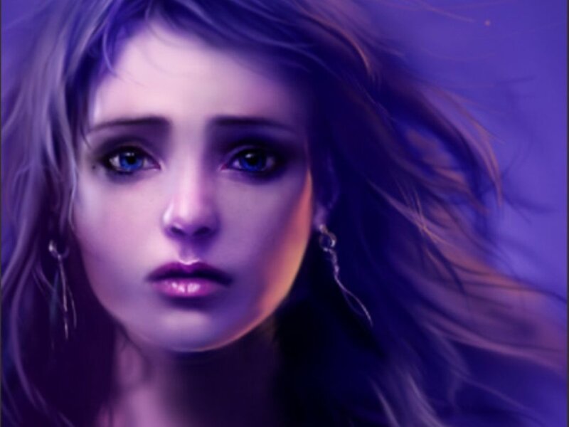 woman with blue eyes