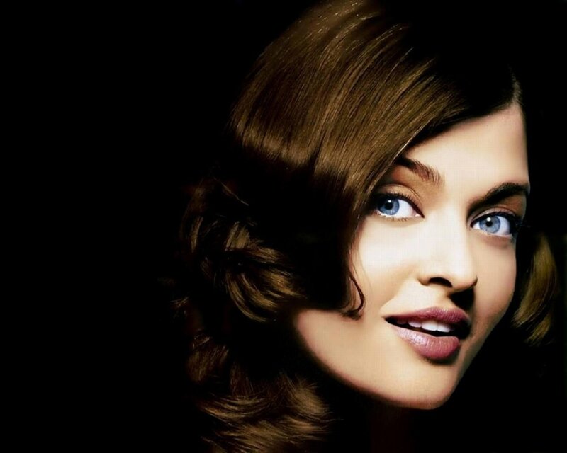 woman with blue eyes