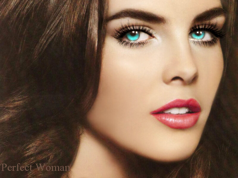 woman with blue eyes