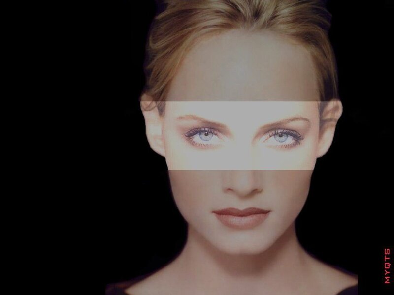 woman with blue eyes