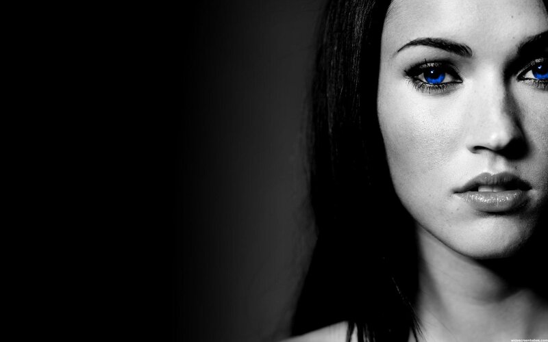 woman with blue eyes