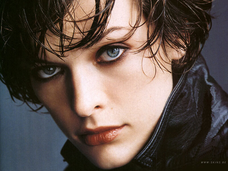 woman with blue eyes