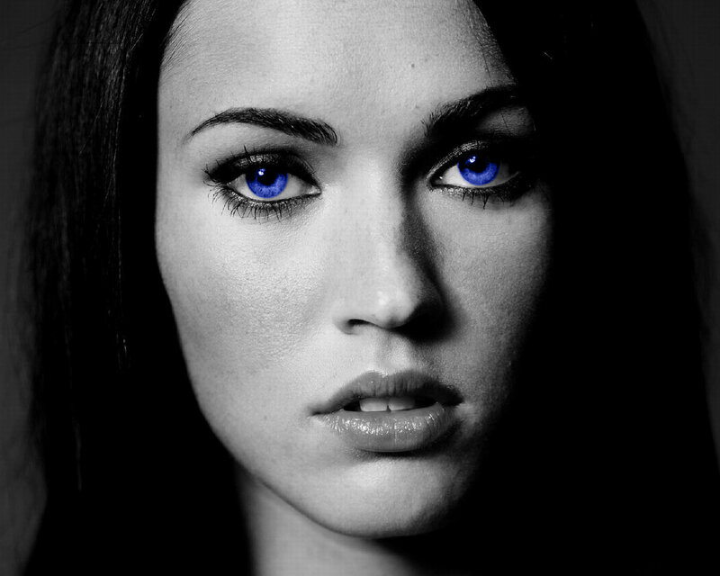 woman with blue eyes