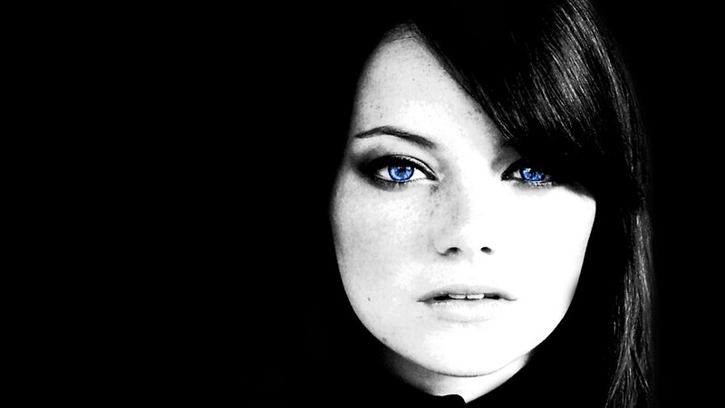 woman with blue eyes