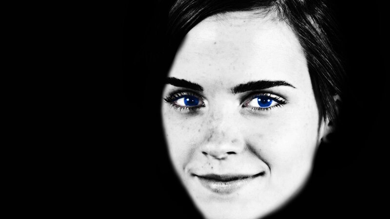 woman with blue eyes