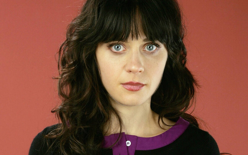 woman with blue eyes and dark hair